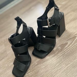 Steve Madden Black Block heels